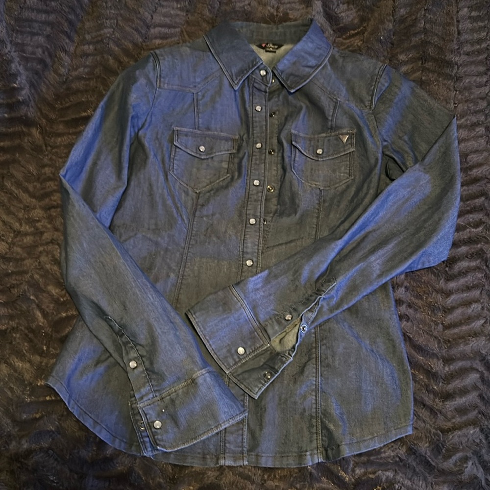 Guess Ladies Chambray Top